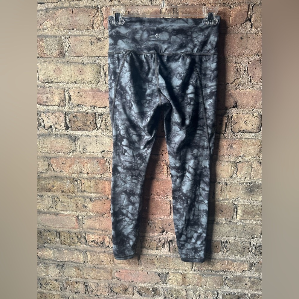 Athleta Black Tie-Dye Capris - Picture 3 of 5